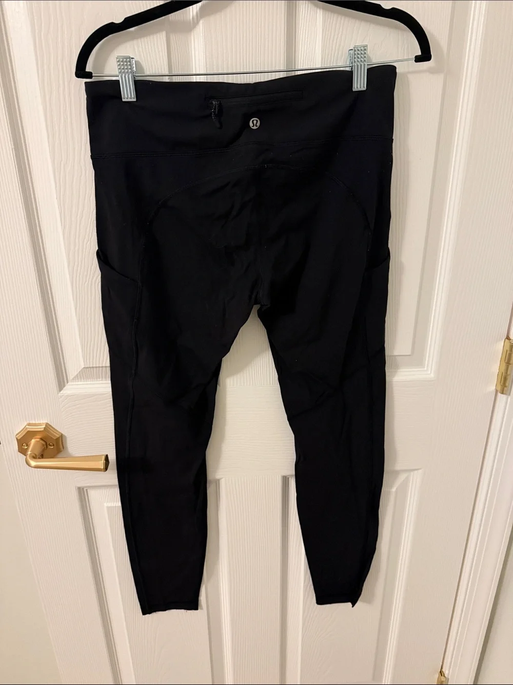 lululemon athletica Black High-Rise Leggings with Side Pockets